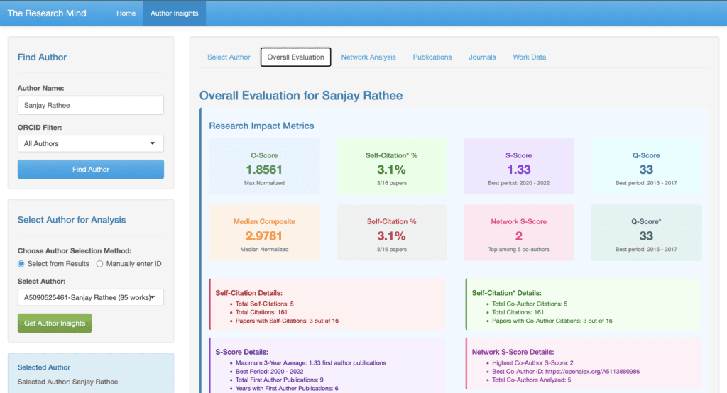 The Research Mind App