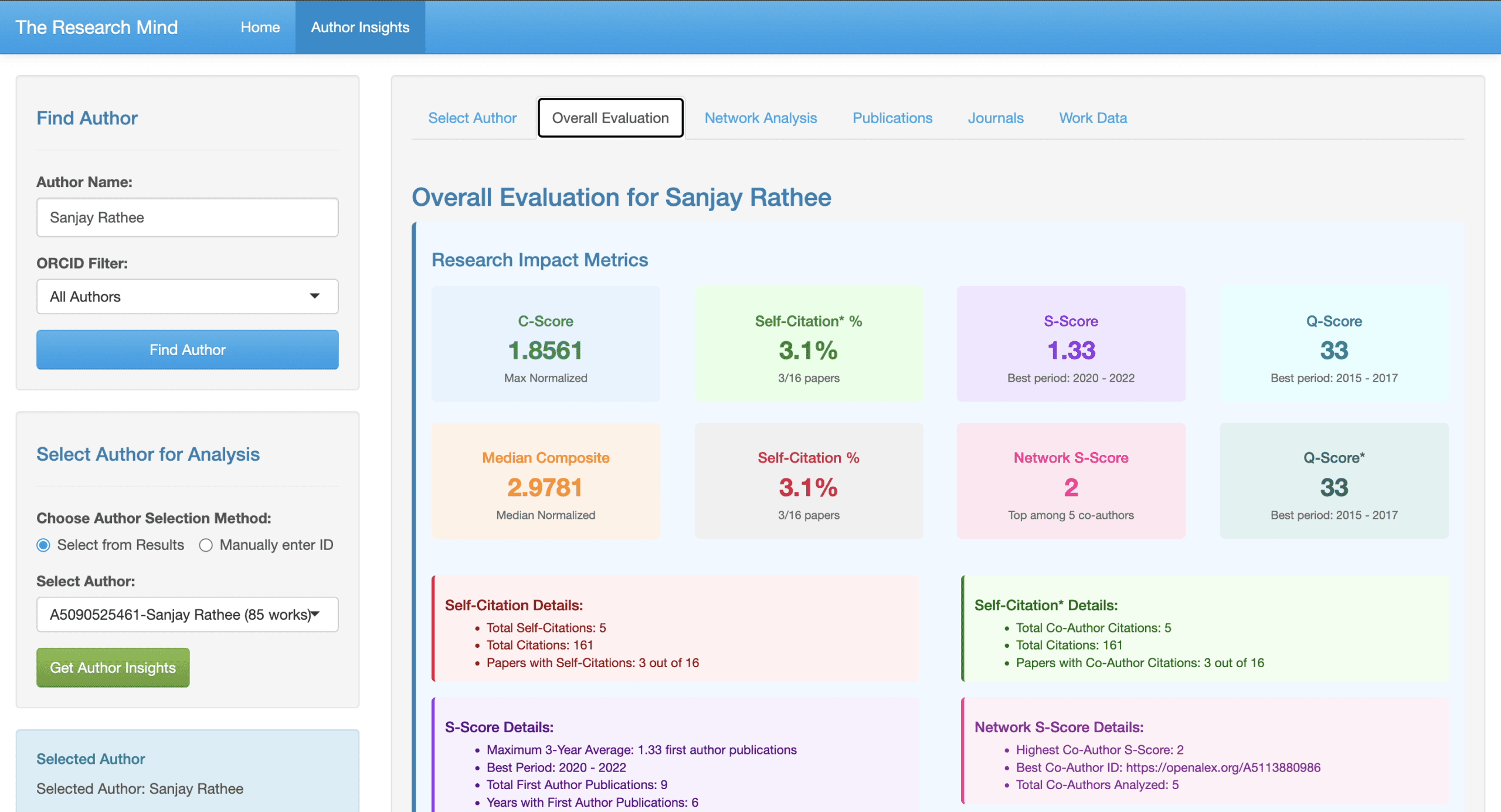 The Research Mind App